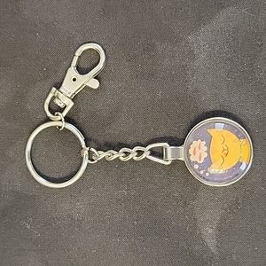 Silver Plated Cat Keychain